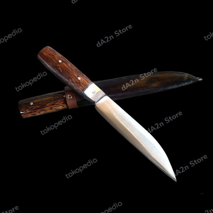 Pisau Dapur Baja Per Asli Full Tang Sangat Tajam