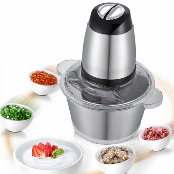 BLENDER DAGING STAINLESS STEEL CHOPPER PENGGILING DAGING STAINLESS