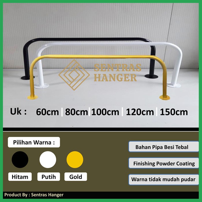 gantungan baju tempel dinding kuat