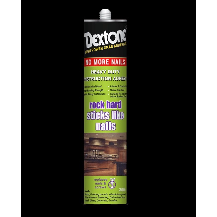 Lem Kaca Kayu Alum Keramik Batu Metal NO MORE NAILS DEXTONE Heavy Duty