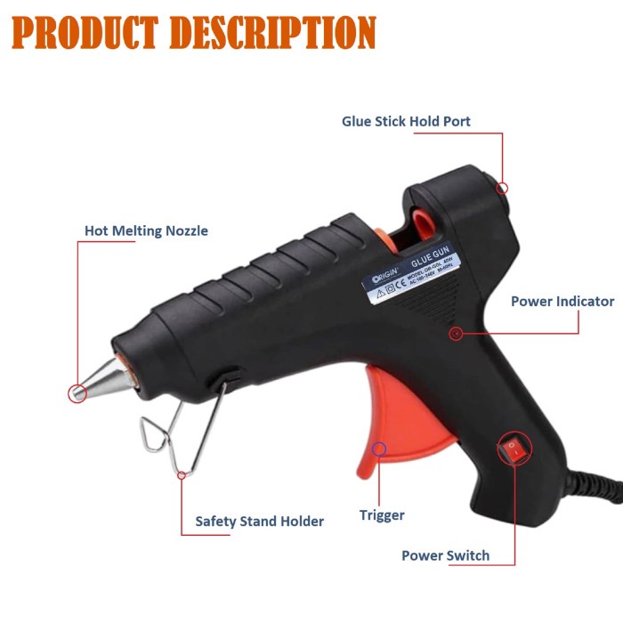 

Alat Lem Tembak / Glue Gun Origin 40 Watt