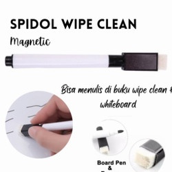 

Spidol Whiteboard (Tinta Hitam) / Spidol Wipe And Clean / Spidol Warna Whiteboard Dengan Penghapus /