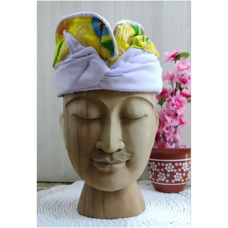 {{ Udeng Jadi Bordir/ Udeng Jadi Putih Bordir/ Udeng Dewasa Ready}}