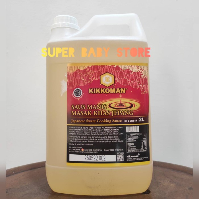 

Kikkoman Sweet Saue - Saus Manis Khas Jepang Mirin Jeren 2L HALAL