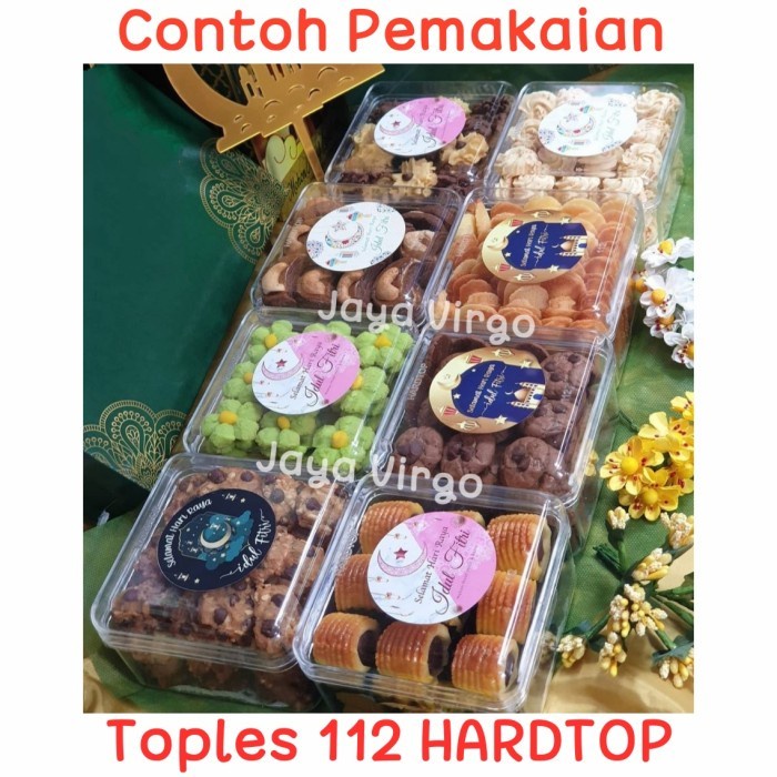 (Expert) Toples HARDTOP 112 / toples persegi / toples mika / toples eclair cake
