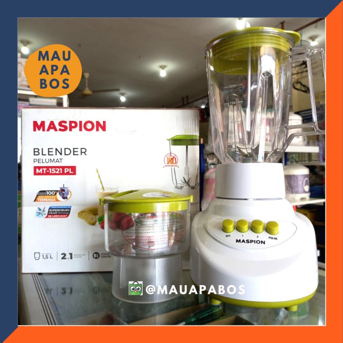 (Expert) Maspion MT-1521 PL Blender Daging Chopper Maspion 1,5 Liter
