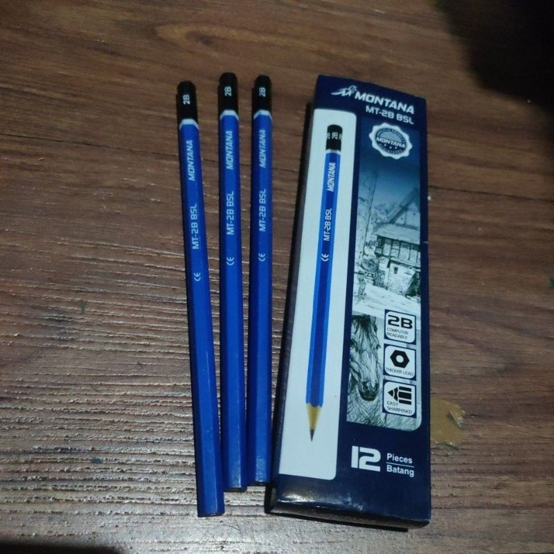 

1gross(12lsn) pensil 2b MILTON biru pensil 2b murah