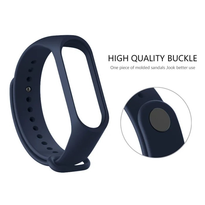 (Expert) Strap Silicone / Tali Jam Xiaomi Mi Band 5 / 6 / 7 / Amazfit Band 5