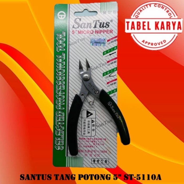 TANG POTONG TIPIS 5" INCH MICRO NIPPER SANTUS ST-5110A