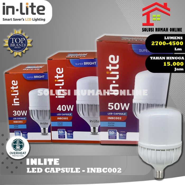 (Expert) Lampu LED Capsule Inlite 30 40 50 watt / Capsul INBC002