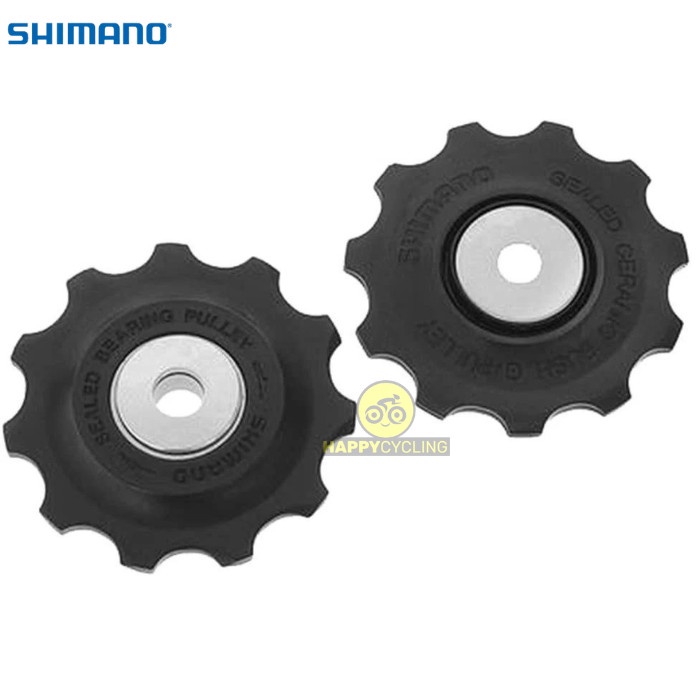 READY STOK Pulley Set Shimano 105 RD-5700 5701 Tension And Guide Pulley 9 10 Speed Happy Cycling