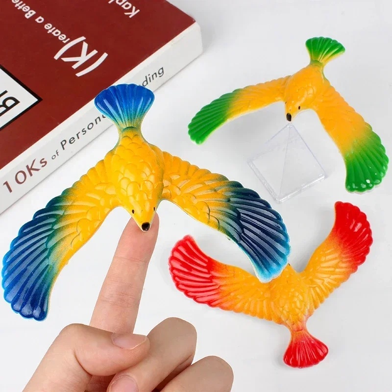 Random Color Children Novelty Balance Eagle Bird Funny Learning Magic Box Balance Bird Educational