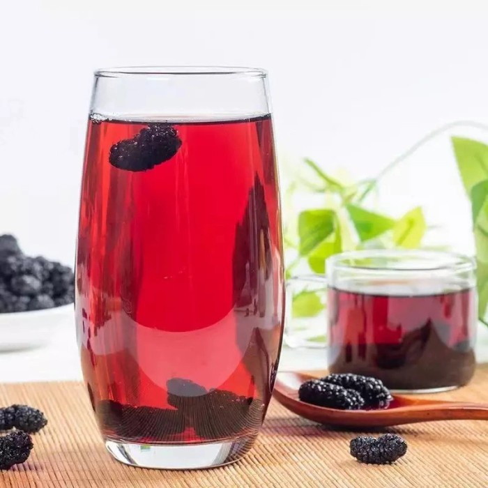 

BEST !! Dried Wild Black Mulberry : Chinese Black Mulberries Fruit Tea (50 g)