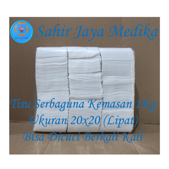 Terbaru- Tisu Pengganti Kain Majun Putih 1Kg Harga Murah isi 500 Lembar
