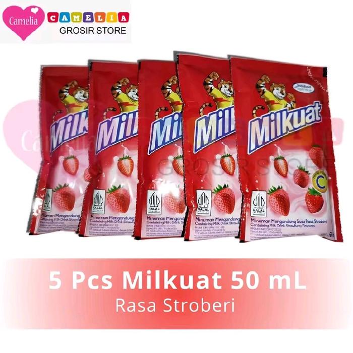 

5 PCS SUSU MILKUAT RASA STRAWBERRY - 5 PCS SUSU MILKUAT RASA COKLAT COKELAT TERBARU