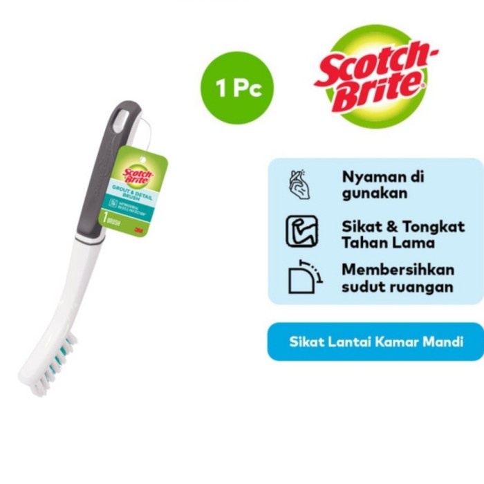 Terbaru- Scotch Brite 3M Sikat Sudut Kamar Mandi ID-52