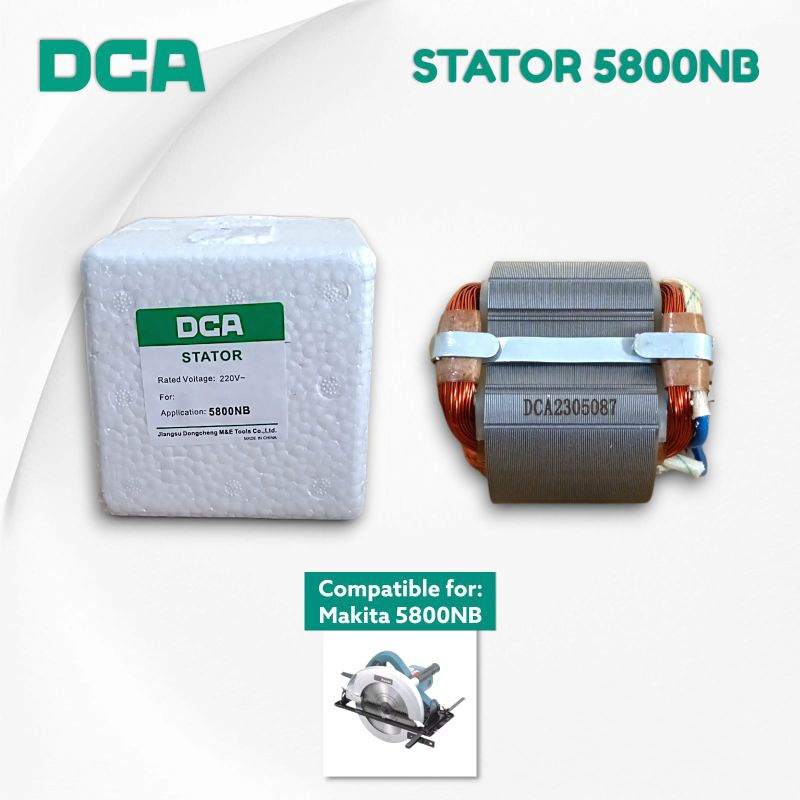 STATOR 5800NB DCA / BANTALAN RUMAH ARMATURE MESIN CIRCULAR SAW MAKITA 5800NB DCA