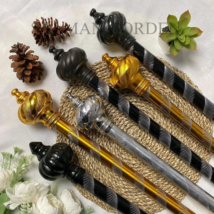 murah- batang gorden tiang gorden besi gorden full set