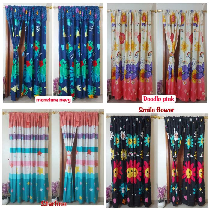 murah- GORDEN SERUT PINTU / GORDEN SERUT JENDELA UKURAN 100 X 200 CM
