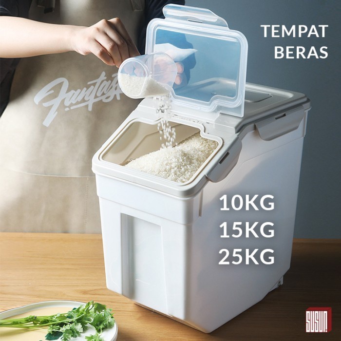 MacamKita- Tempat Beras / Rice Bucket / Kotak Beras / Rice Dispenser
