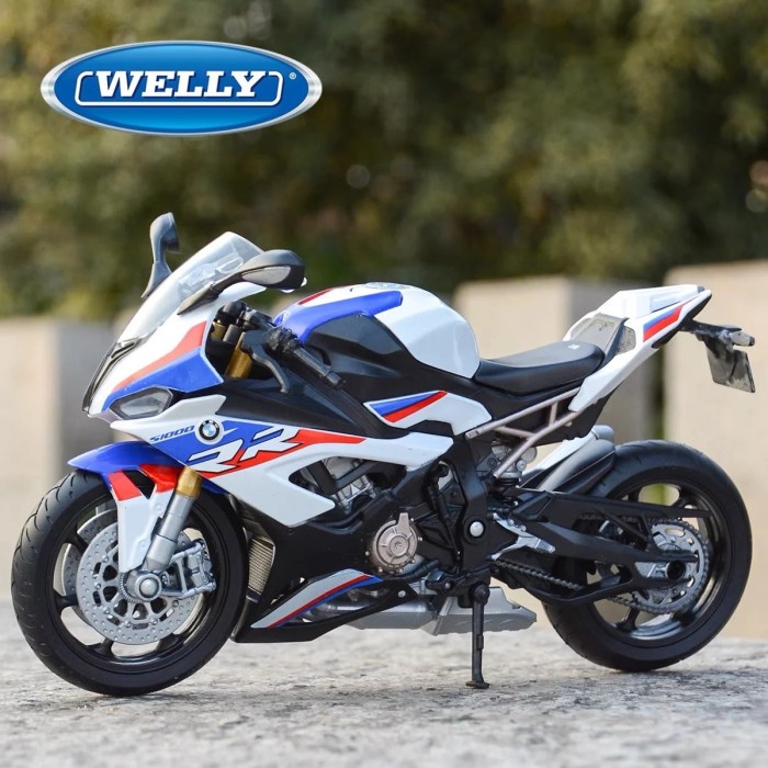 WELLY 1:12 S1000RR 2021 Alloy Sports Motorcycle Model Diecast Metal