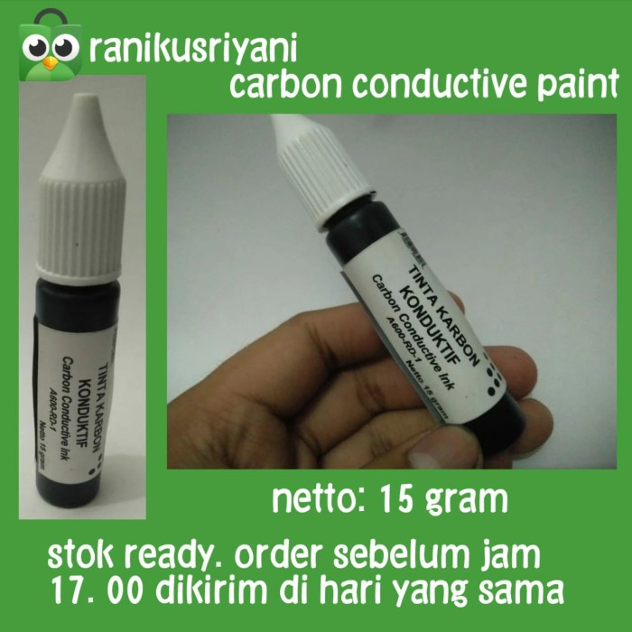 

Tinta Karbon Konduktif 15 gr pena Conductive Ink Penyambung Jalur PCB