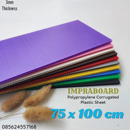 

Impraboard / Inpraboard / PP Board 3mm 75 x 100 cm Sheet Terlaris
