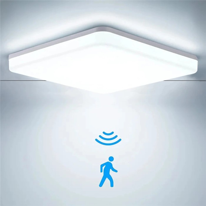 Ultra Thin Waterproof Led Ceiling Lamp Bathroom 30W 20W 15W PIR