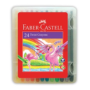 

IK! Twist Crayon Faber Castell 24 Warna / Krayon Putar Untuk Mewarnai