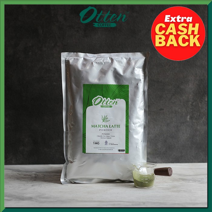 Otten - Matcha Latte Powder 1 Kg - Minuman Bubuk