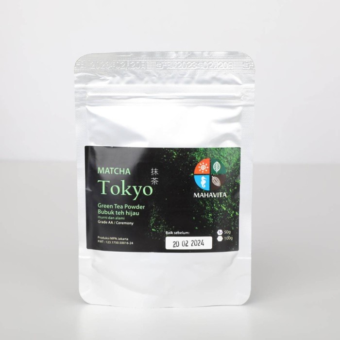 

Matcha Green Tea Powder Bubuk Teh Jepang Grade TOKYO Ceremony Mahavita