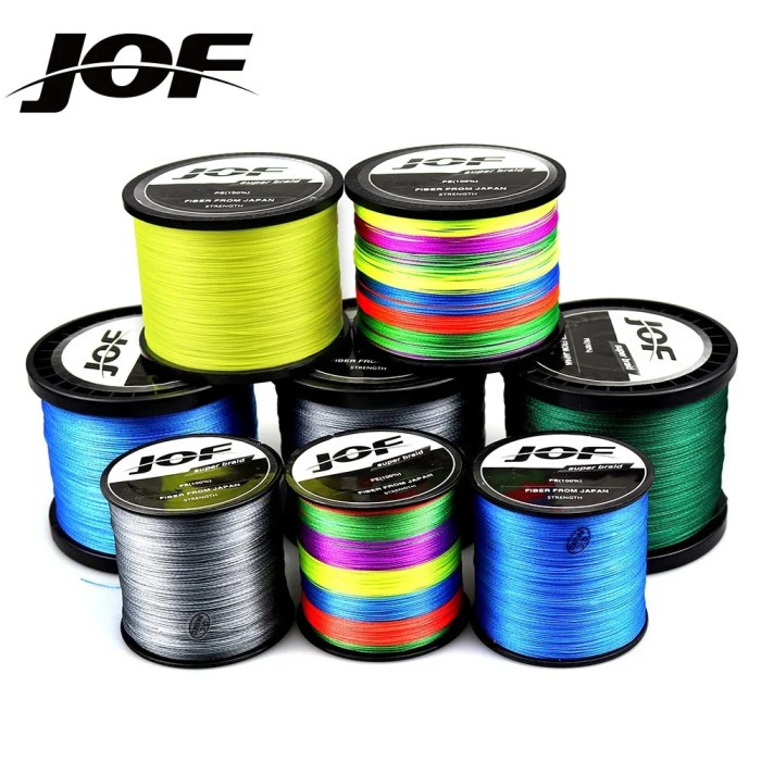 JOF 9 Strands 8 Strands 1000M 500M 300M PE Braided Fishing Line Japan