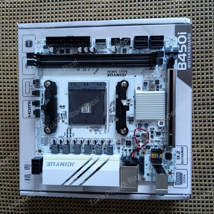MOTHERBOARD AMD AM4 B450I GAMING WHITE EDITION ITX ( DDR4 NVME B450 ) TERMURAH
