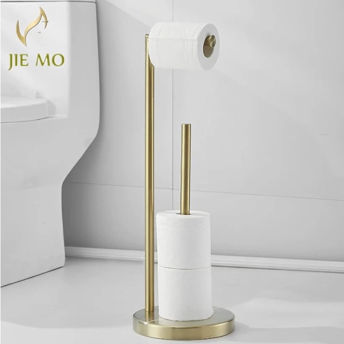 Floor-to-ceiling toilet brush stainless steel bathroom stand toilet