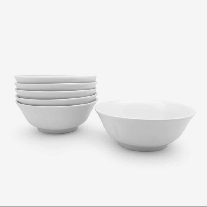 Mangkok Bakso 7 inch keramik putih polos