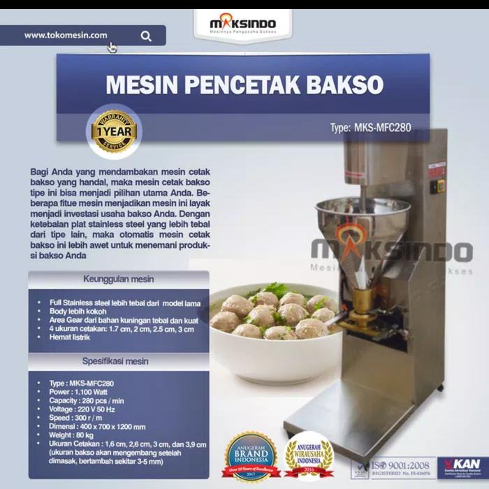 mesin cetak bakso MKS-MCF280 maksindo
