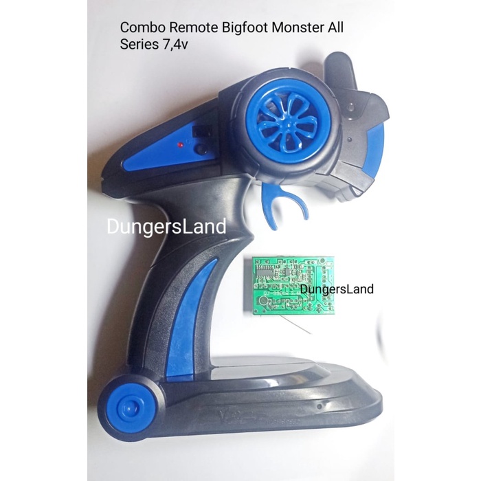 COMBO REMOT PCB QJ-9981R BOARD RECEIVER MESIN RC CAR BIGFOOT MONSTER TERLARIS