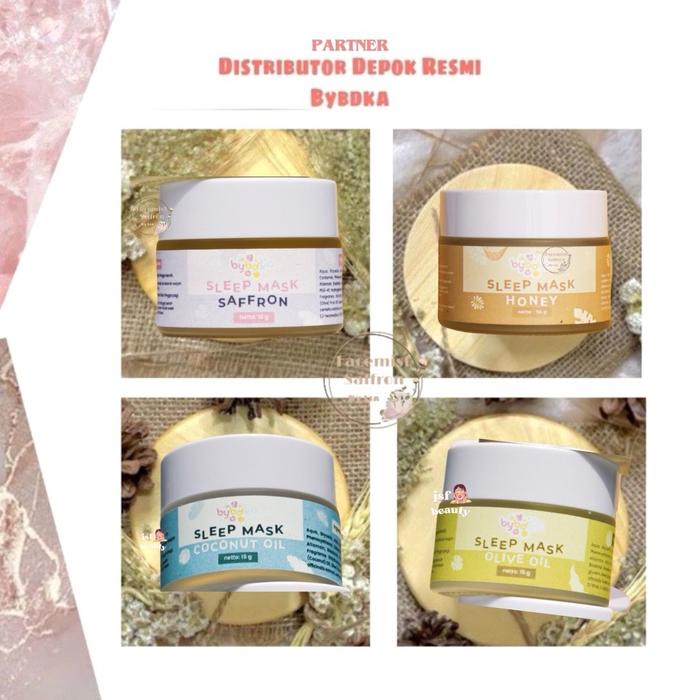 New SLEEPING MASK BYBDKA SLEEPMASK BYBDKA SAFFRON L,ZAITUN,HONEY,COCONUT OIL Berminyak Bruntusan