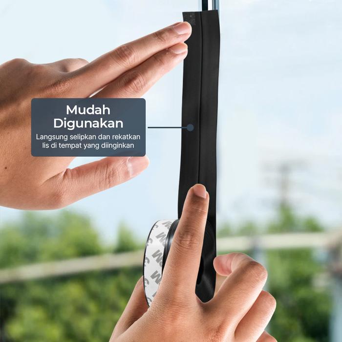 LIS PENUTUP CELAH BAWAH SAMPING PINTU JENDELA KABINET KEDAP SUARA DEBU BINATANG SEALING TAPE