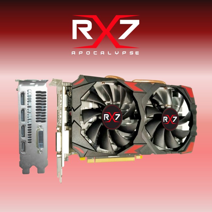 VGA RX7 RX580 8GB GDDR5 256BIT GARANSI