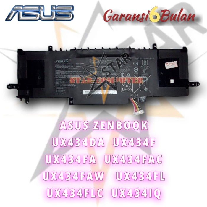 BATERAI ASUS ZENBOOK UX434DA UX434F UX434FA UX434FAC C31N1841 ORIGINAL