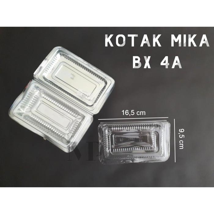 ada- Plastik Mika BX 4A Kotak MIka 100 pcs Box Nasi Kue Dimsum Varian Standar