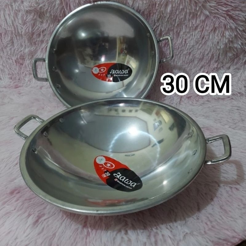 UM1 Wajan kuali jawa 30 cm & 32 cm/penggorengan jawa aluminium maspion