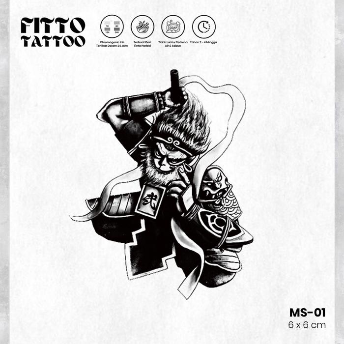 New tato temporer premium wukong semi permanen tattoo fruit ink tatto Temporary tatoo stiker