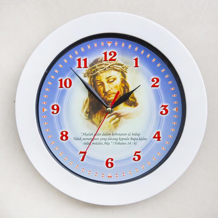 Jam Dinding Yesus Mahkota Duri