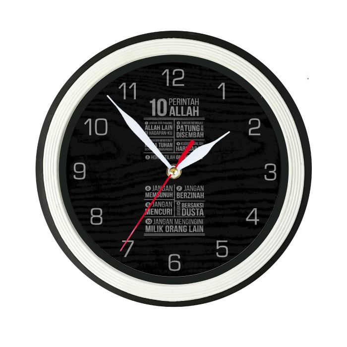 Jam Dinding Sepuluh 10 Perintah Allah