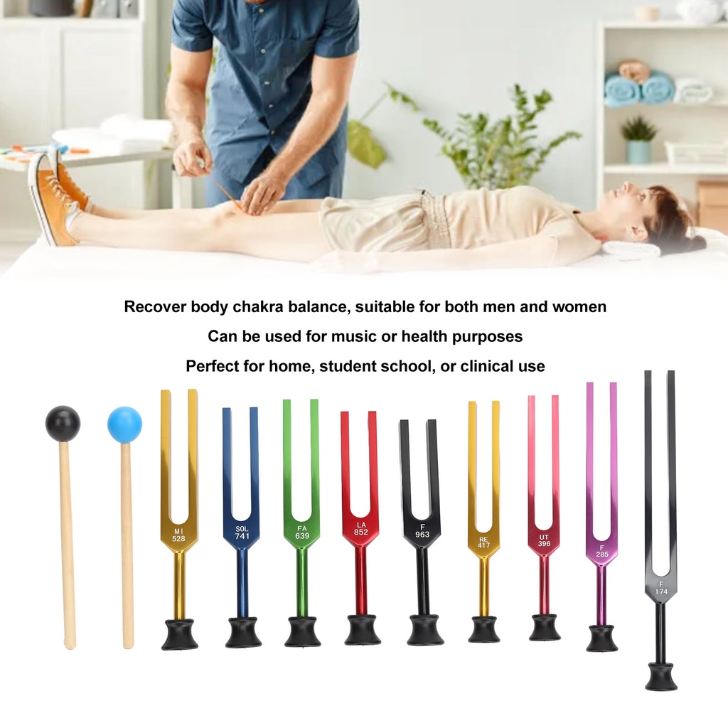 New Aluminum Alloy Tuning Fork Tuning Forks Set Aluminum Alloy Long Vibration Time Resonant Tuning F
