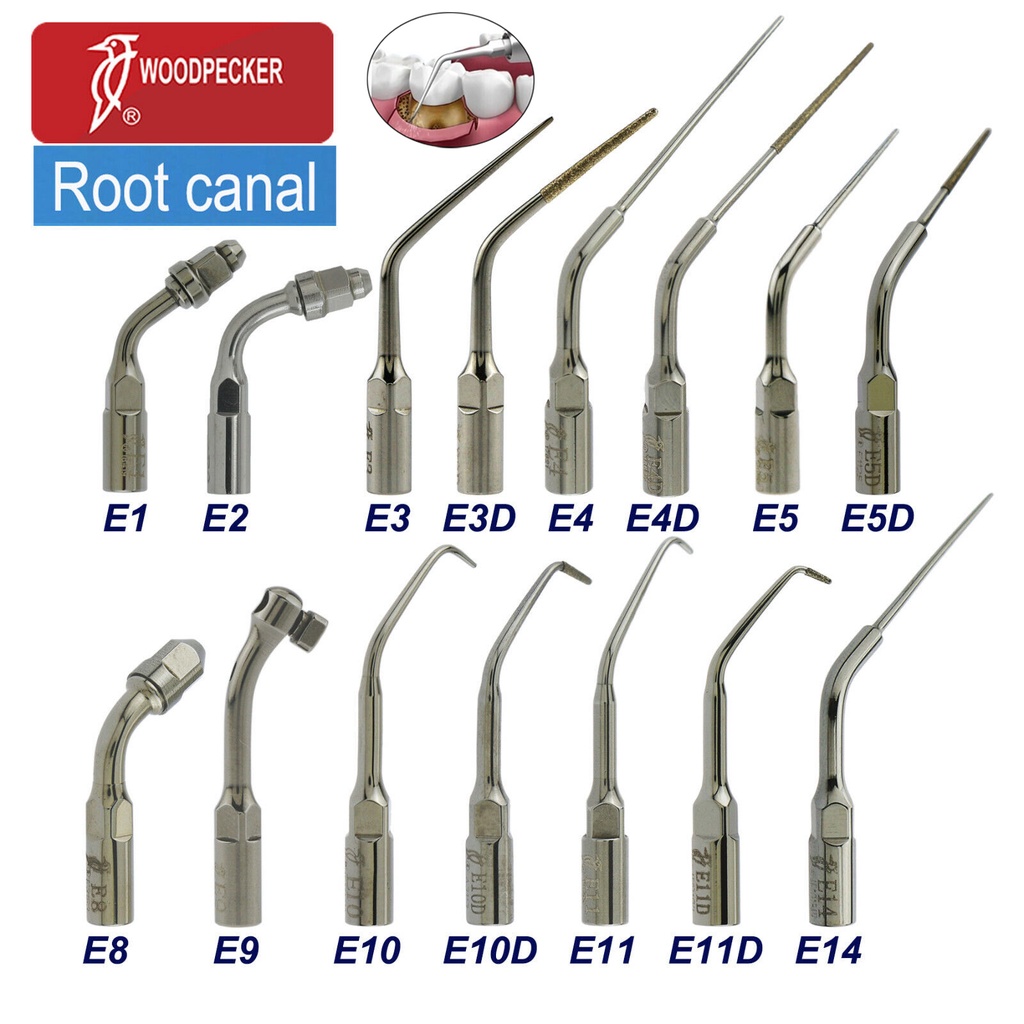 Woodpecker Dental Ultrasonic Scaler Scaling Endo Tips Satalec