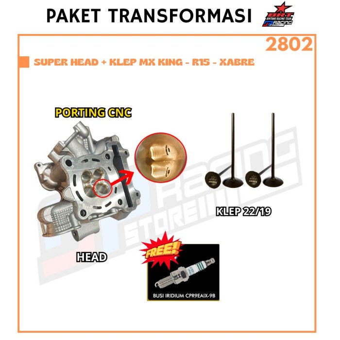 BRT Promo 2802 MX King Head Porting CNC - Klep