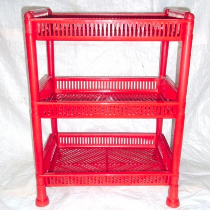 silahkan- Rak Serbaguna Besar Susun 3 Plastik Rak Dapur Bumbu Rak Piring Gelas